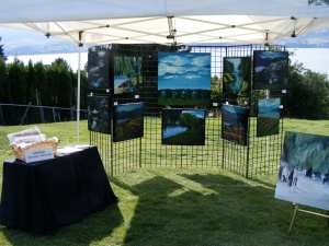 Art Booth at West Kelowna's Art-in-the-Park
